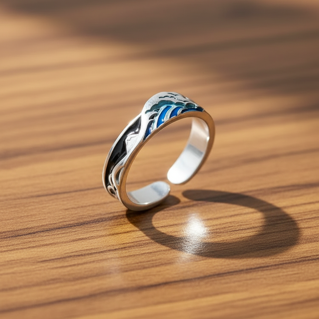 Japanese Style Niche Design Ring - Original Prosperity