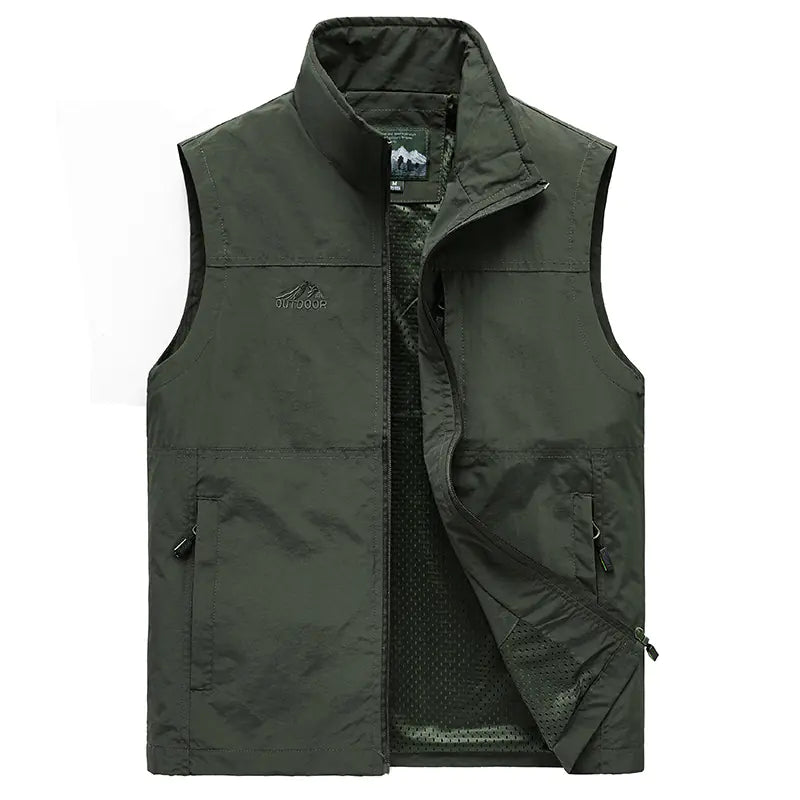 2023 Men's Outdoor Large Size Vest for Sports & Hiking
