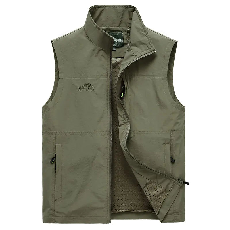 2023 Men's Outdoor Large Size Vest for Sports & Hiking